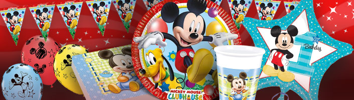 Baby Mickey Mouse Birthday Party Supplies and Ideas